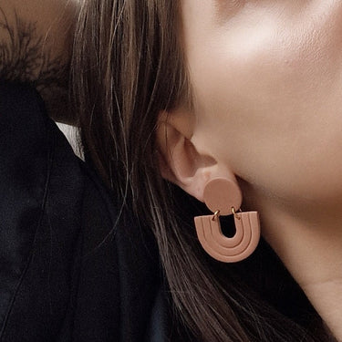 Boucles Line - muted terracotta