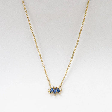 Collier Royal doré - bleu