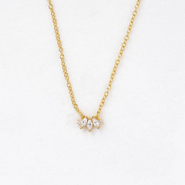 Königliche goldene Halskette – Kristall
