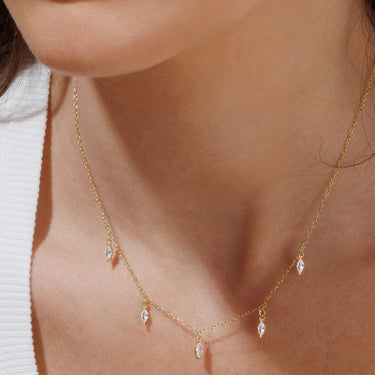Collier Gia doré - cristal