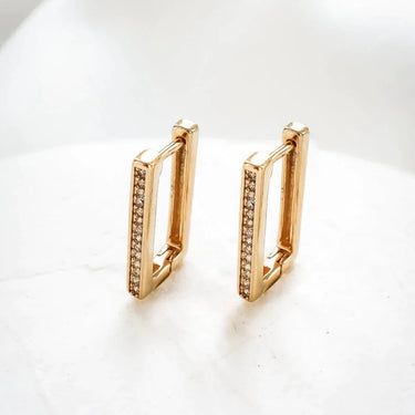 Boucles James doré - cristal