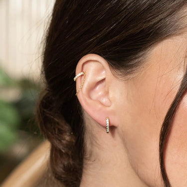 Créoles Ruby - argenté cristal