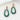 Boucles Clara - Doré & vert