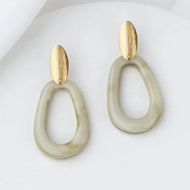 Boucles Clara - Doré & crème