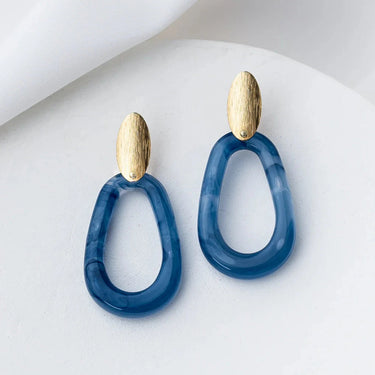 Boucles Clara - Doré & bleu