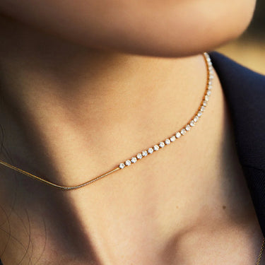 Saran necklace - crystal