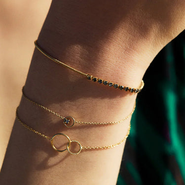 Saran bracelet - crystal