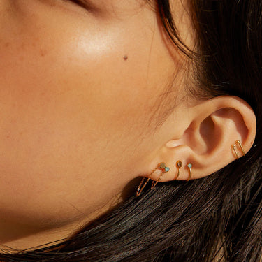 Amoureuse chain earrings - crystal