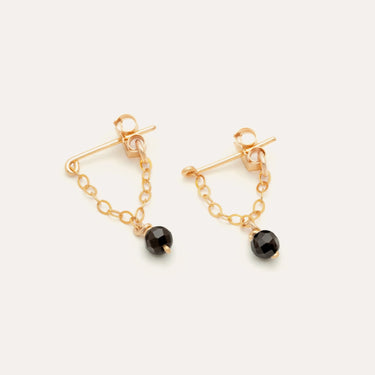 Chain earrings - Agate