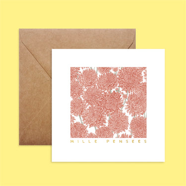 Carte carrée - Mille pensées