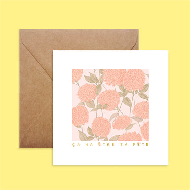 Carte carrée - Ça va être ta fête