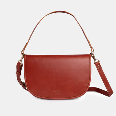 Sac AKHalfmoon cross - smoky amber