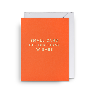 Petite Carte -  Small card big birthday wishes