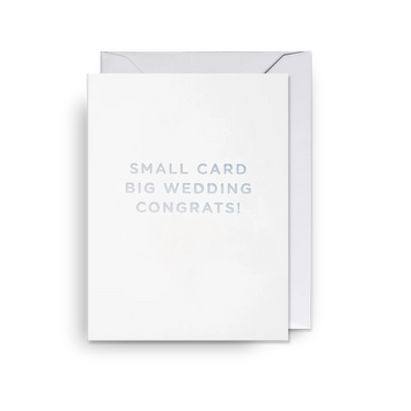 Petite Carte - Small card big wedding congrats