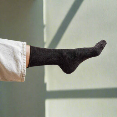 Chaussettes Glitter Lurex en lyocell | Chocolat Marron foncé