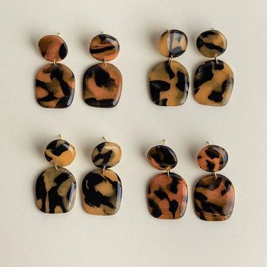 Boucles d'oreilles Nina - Tortoise Amber