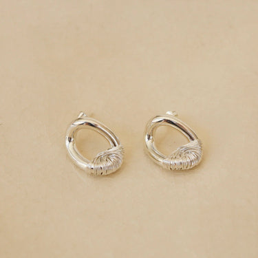 Boucles Hiro rondes - argent