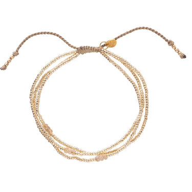 Shiny gold bracelet - citrine 