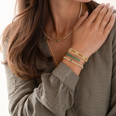 Bracelet Proud doré - Aventurine