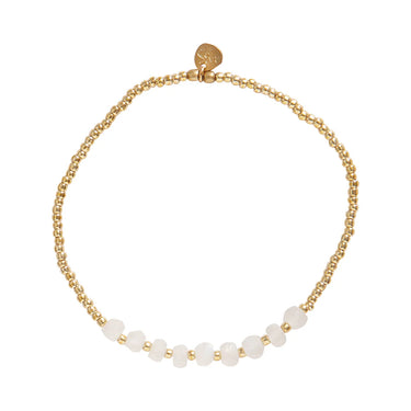 Bracelet Proud doré - Pierre de Lune
