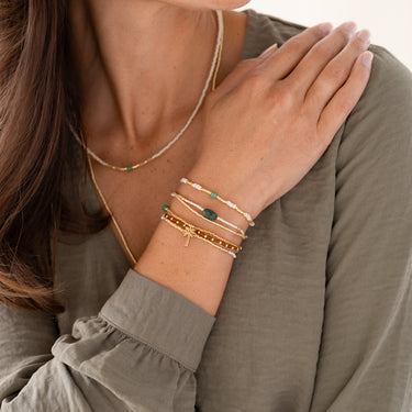 Bracelet Feeling doré - Aventurine