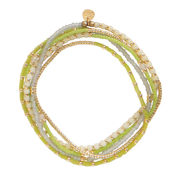 Bracelet Respect doré - Pierre de Lune