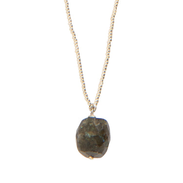 Collier Calm argenté - Labradorite