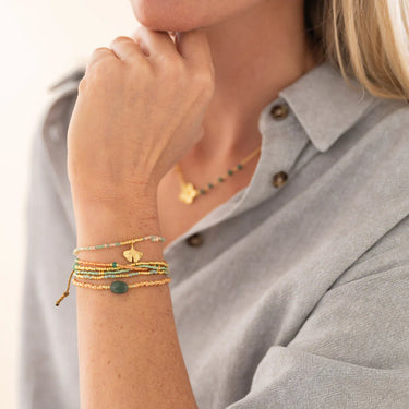 Bracelet Gifted doré - Aventurine