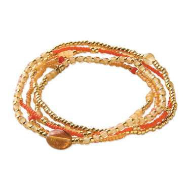 Bracelet Gifted doré - Citrine