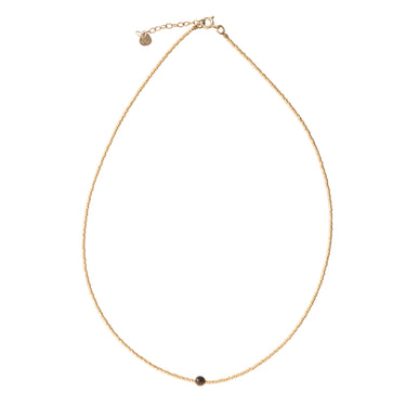 Collier Flora doré - Oeil de Tigre