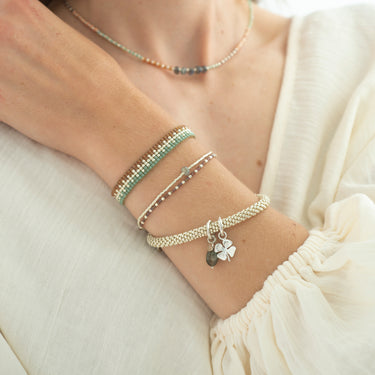 Soul bracelet - silver &amp; labradorite