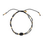 Bracelet Glimmer doré - onyx noir