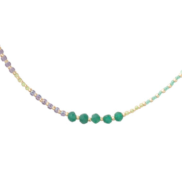 Collier Golden doré - Aventurine