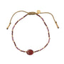 Bracelet Joyful doré - grenat