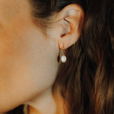 Boucles Lise dormeuses - Cornaline