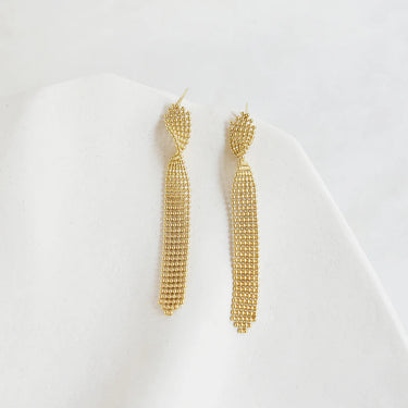 Boucles d'oreilles Deia twist - doré