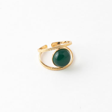Cupid Ring - Green Agate