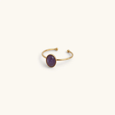 Bague Louise moyenne - améthyste