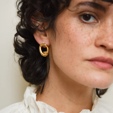Boucles Hiro rondes - argent