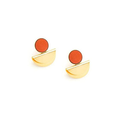 Cleo earrings model M - Coral