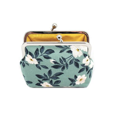 Petit porte-monnaie à clips - Camelia