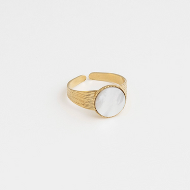 Bague Ginko - Nacre