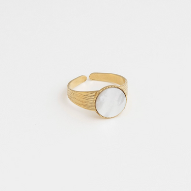 Ginko ring - Mother-of-pearl