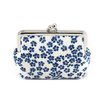 Petit porte-monnaie à clips - Sakura natur