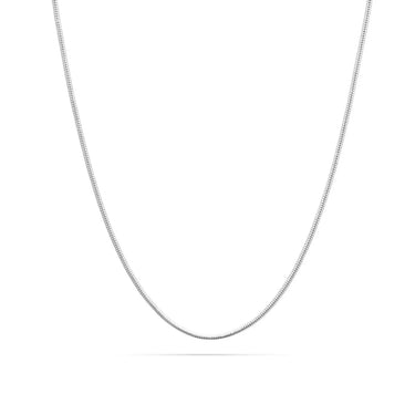Glatte Halskette - Silber