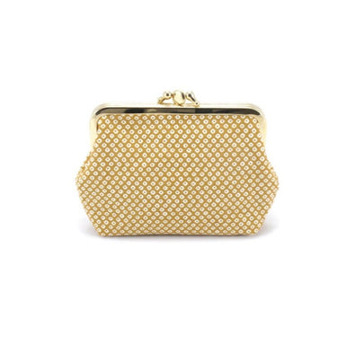 Porte-monnaie à clips - Shibori jaune