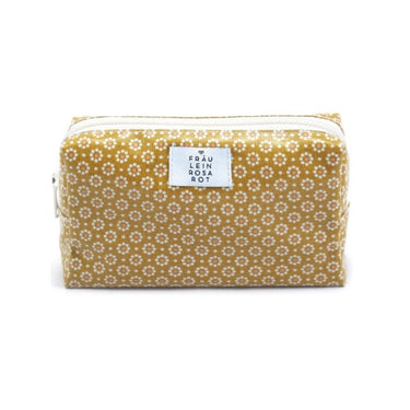 Trousse de maquillage - Belle Fleur, moutarde