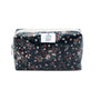 Trousse de maquillage - Rose Fields, bleu pétrole