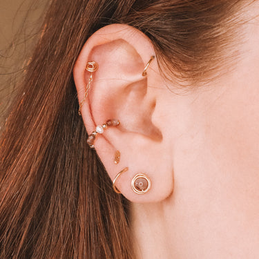 Boucles Yasur - argenté