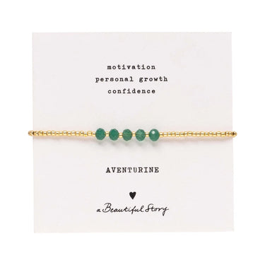 Bracelet Essential doré - Aventurine